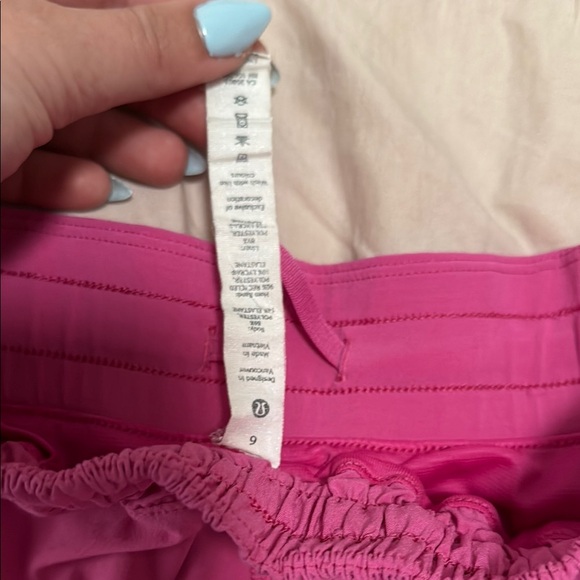 Women's Pink Athletic Shorts - Picture 3 of 3